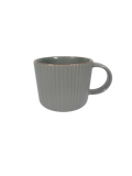Reactive Glaze Striped Mug in Grey
