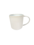 Reactive Glaze Striped Mug in White