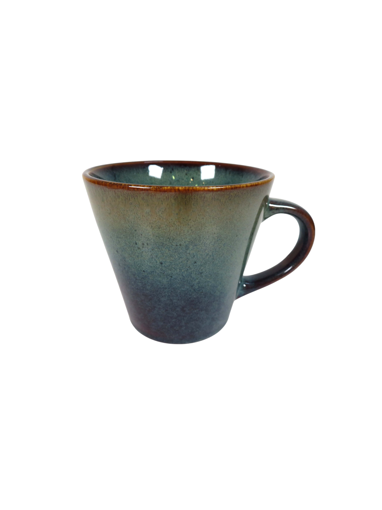 Reactive Glaze Stoneware Mug in Blue