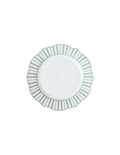 Spring Cake Plate Set of 4 - Green Stripe