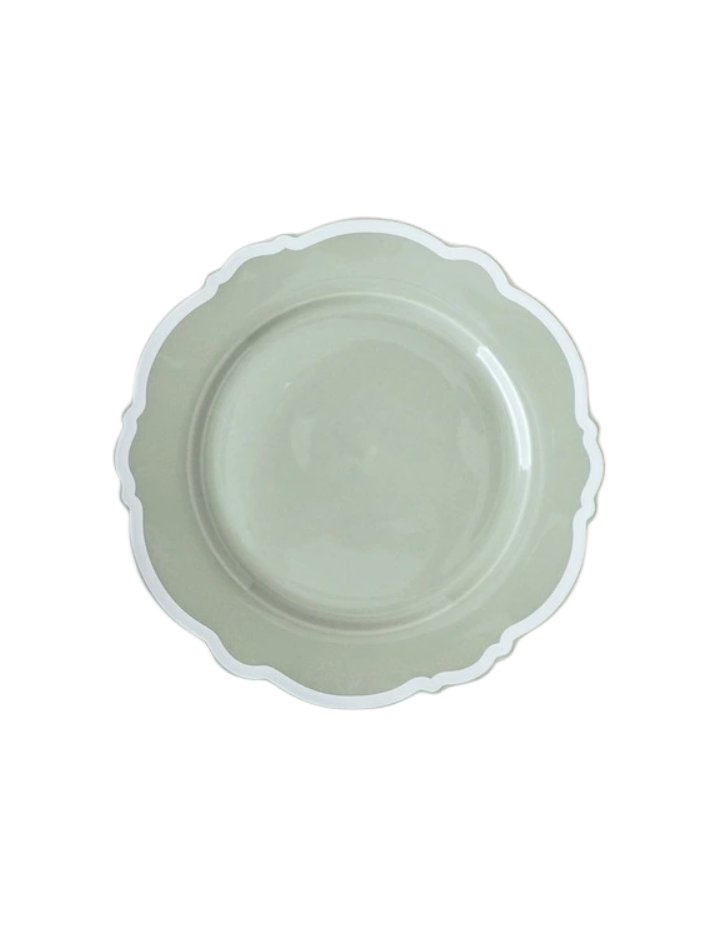 Spring Cake Plate Set of 4 - Green
