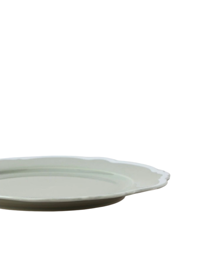 Spring Cake Plate Set of 4 - Green