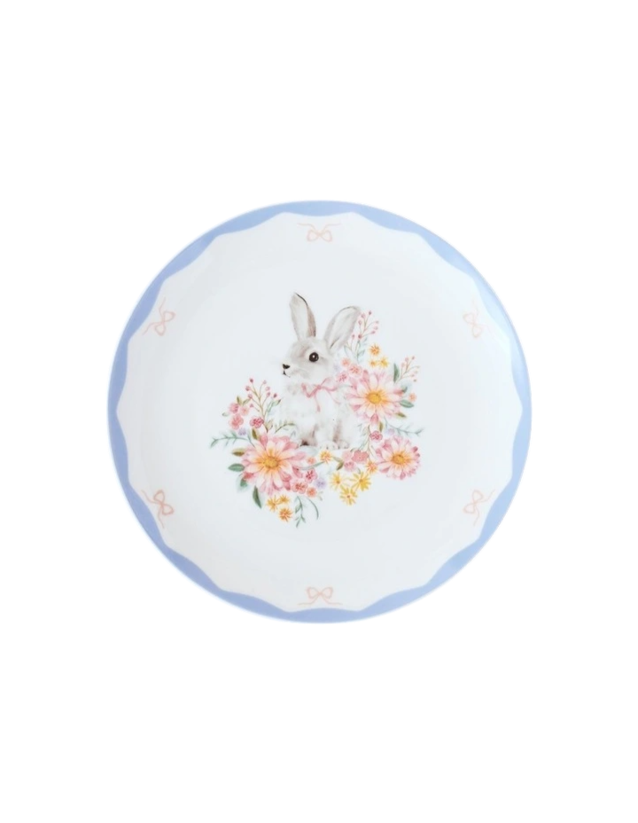 Bunny Cake Plate Set of 4