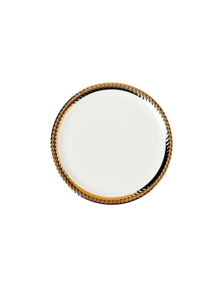 Ripple Edge Dinner Set - Gold