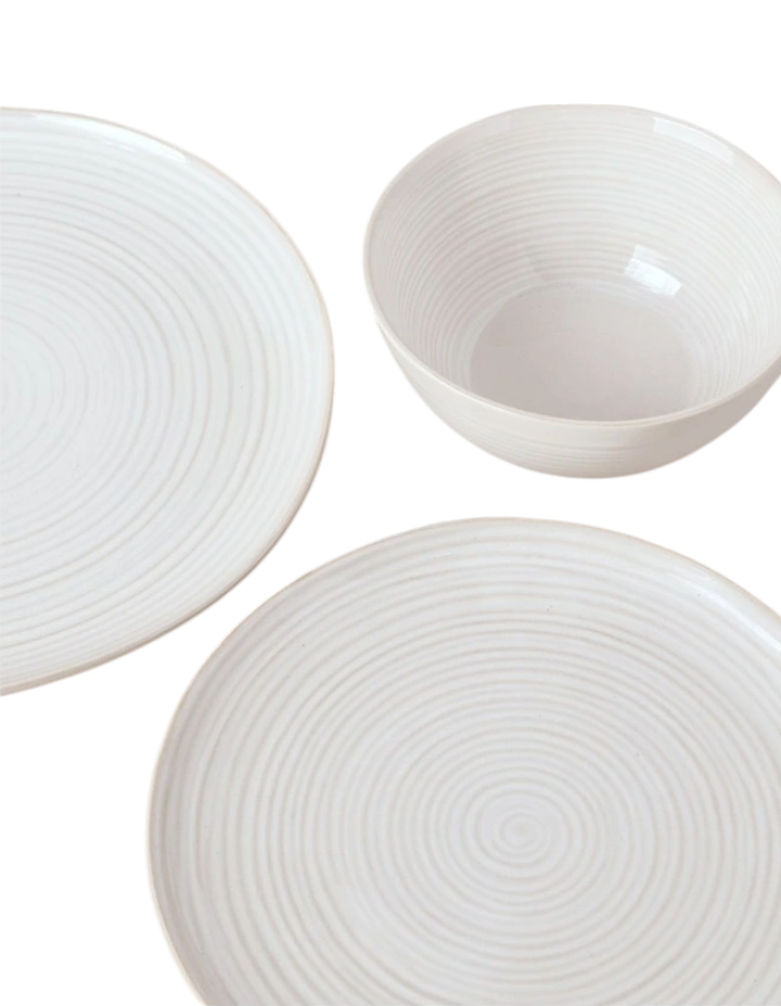 Carlton 12pc Dinner Set - Cream