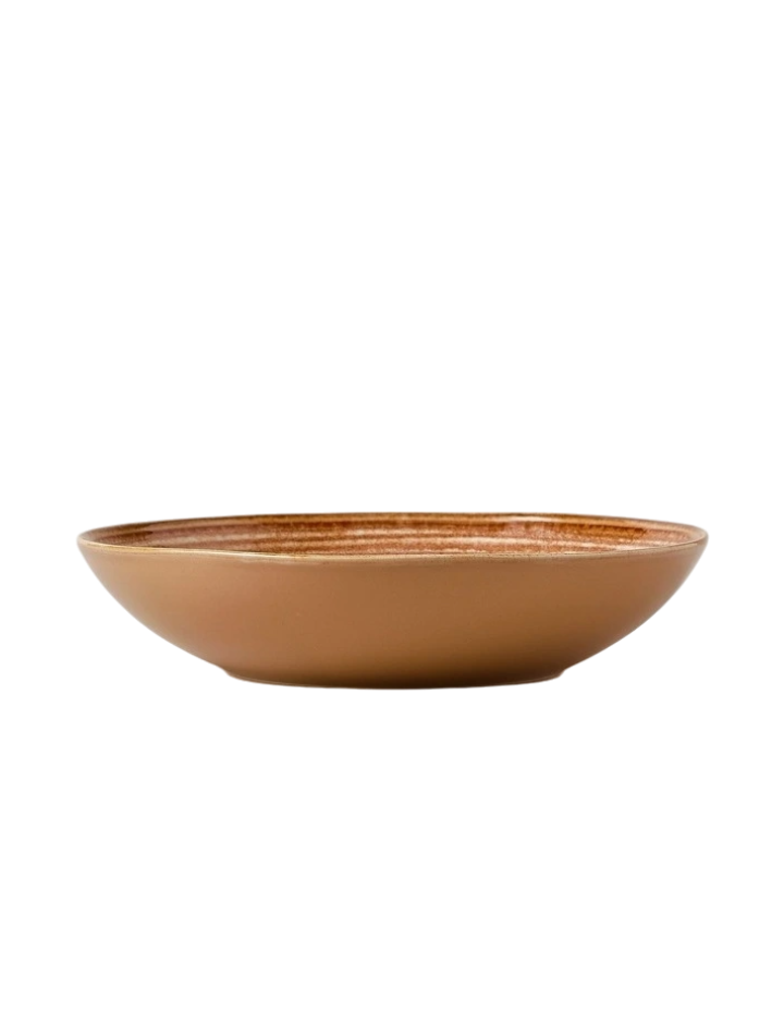 Carlton Pasta Bowl - Rust