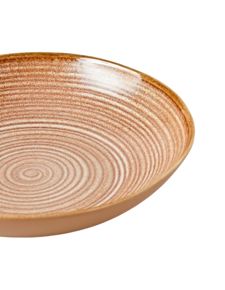 Carlton Pasta Bowl - Rust