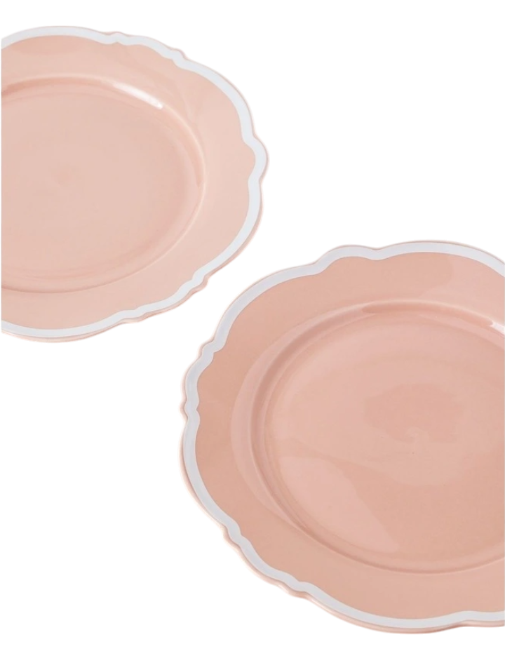 Spring Cake Plate Set of 4 - Pink