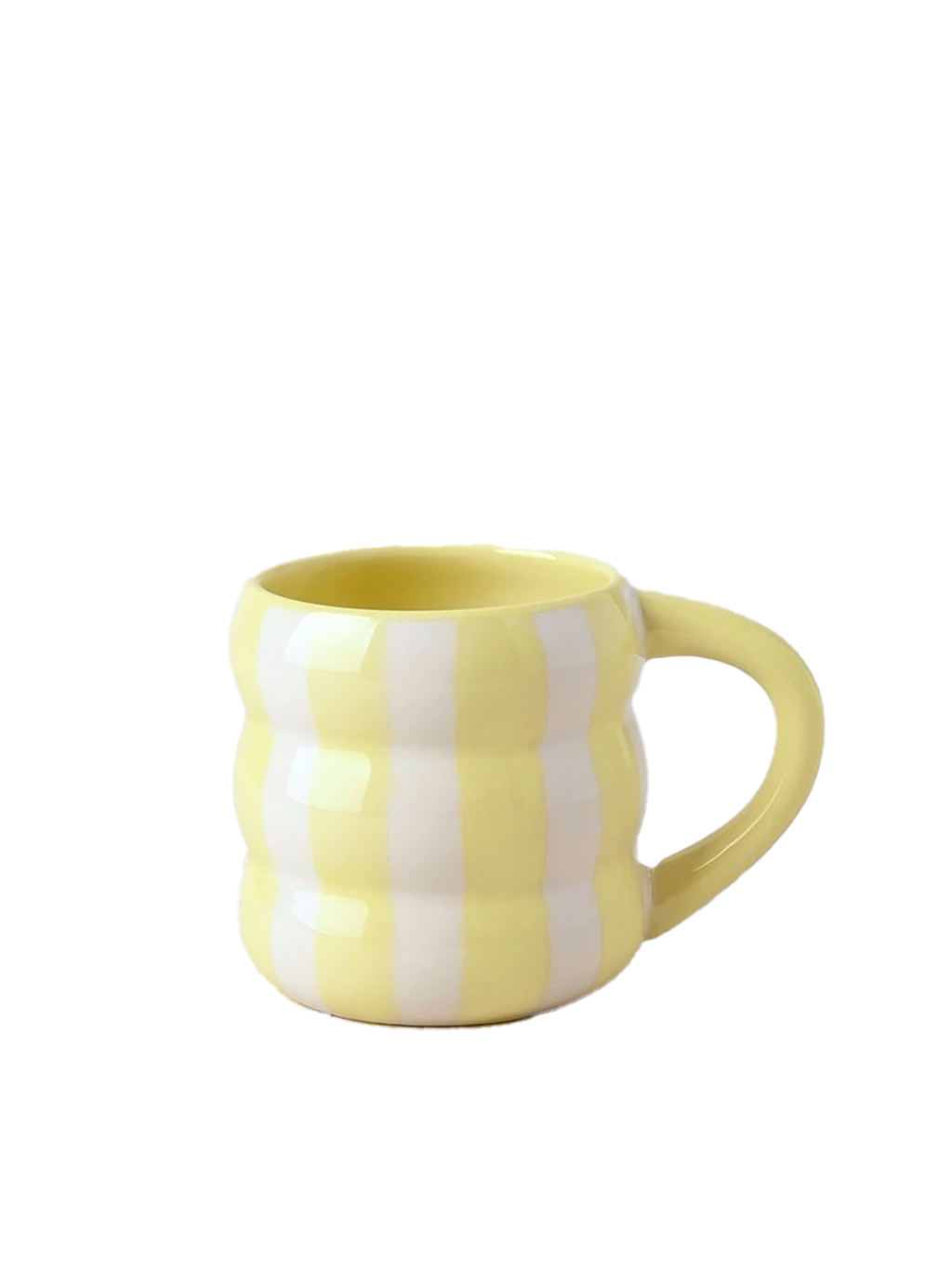 Cloud Mug - yellow stripe