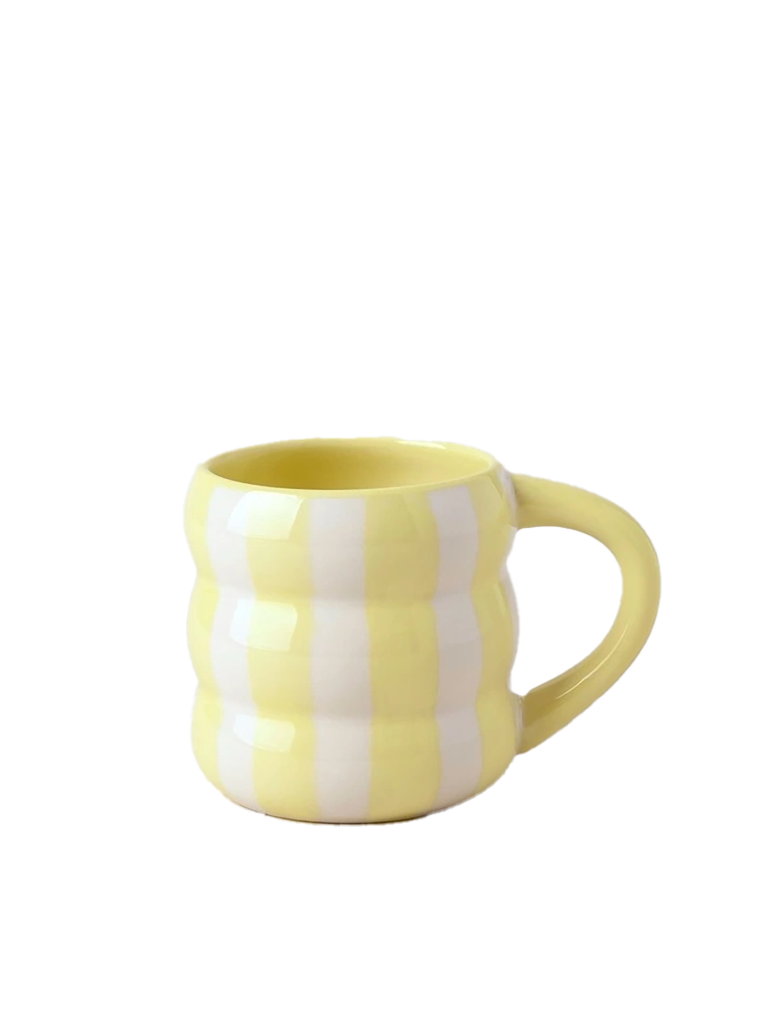 Cloud Mug - yellow stripe