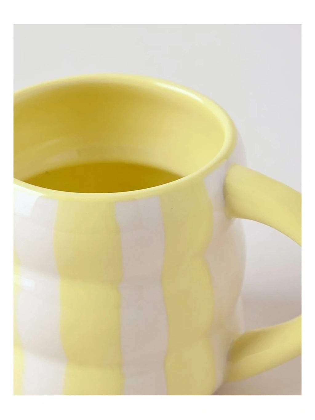 Cloud Mug - yellow stripe