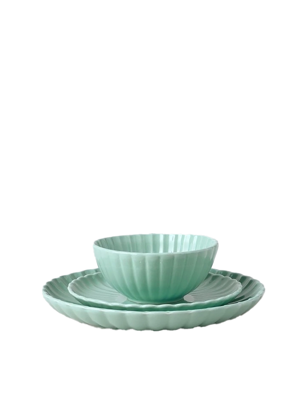 Ruffle Dinner Set - Mint