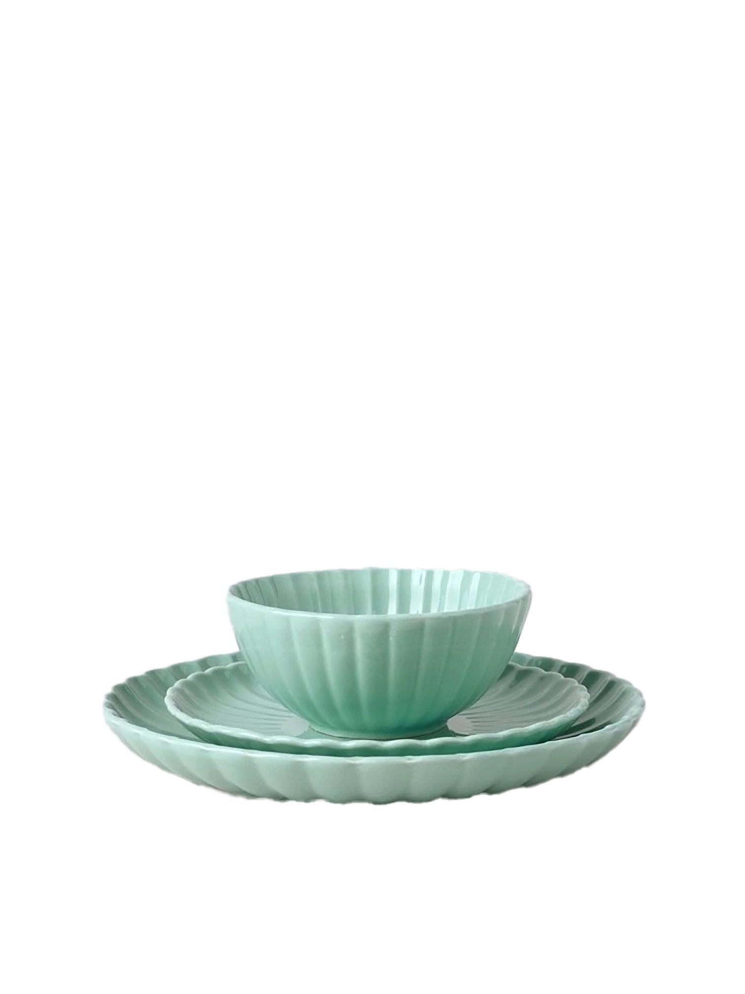 Ruffle Dinner Set - Mint