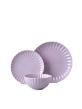Ruffle Dinner Set - Purple