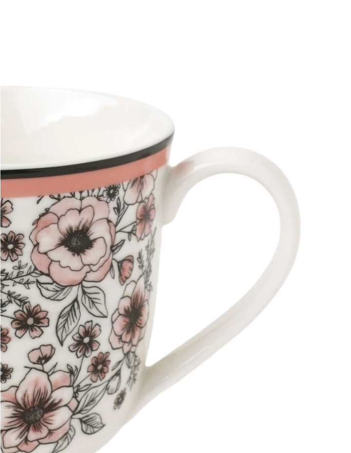 Emma Footed Mug in Pink