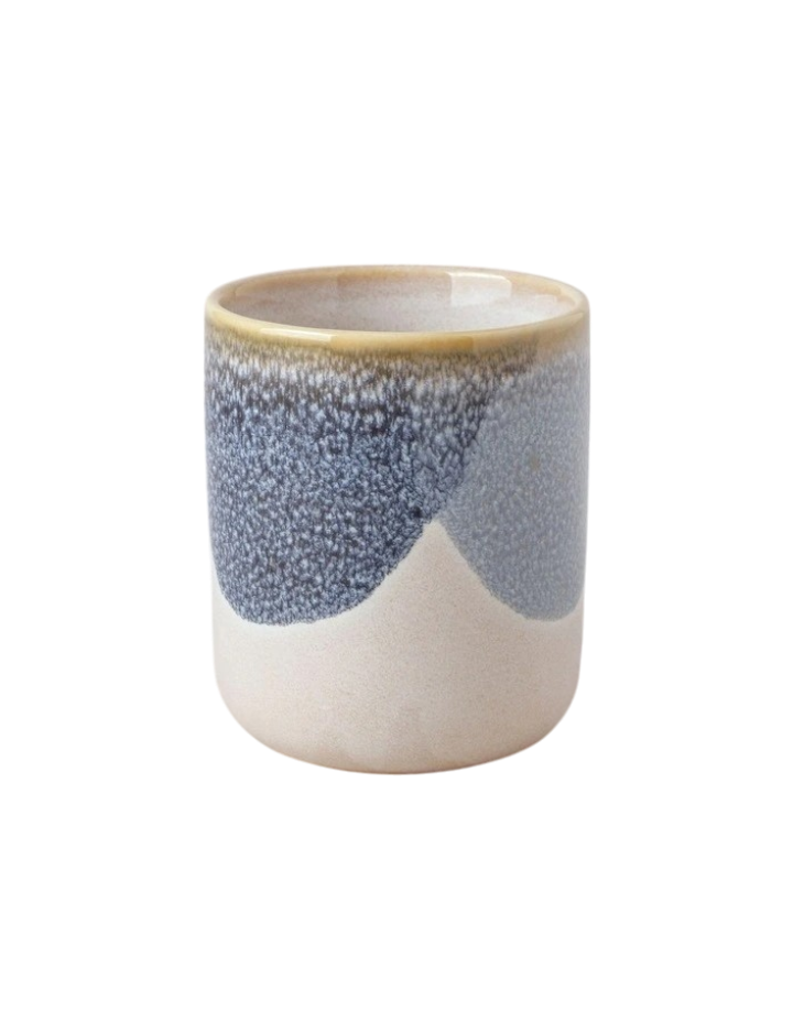Laguna Latte Cup Set of 4 in Blue/White