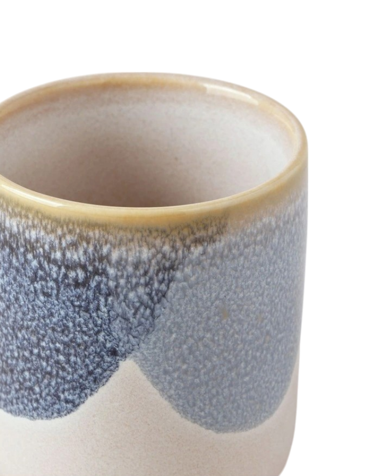 Laguna Latte Cup Set of 4 in Blue/White