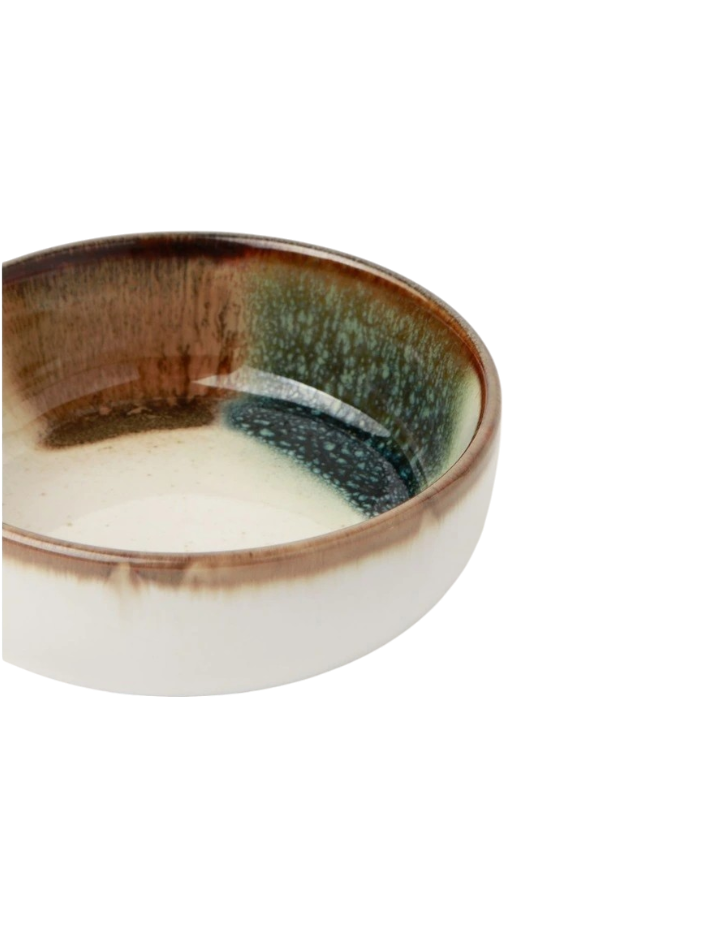 Chadwick Poured Speckle Tapas Bowls Set of 4 - Olive