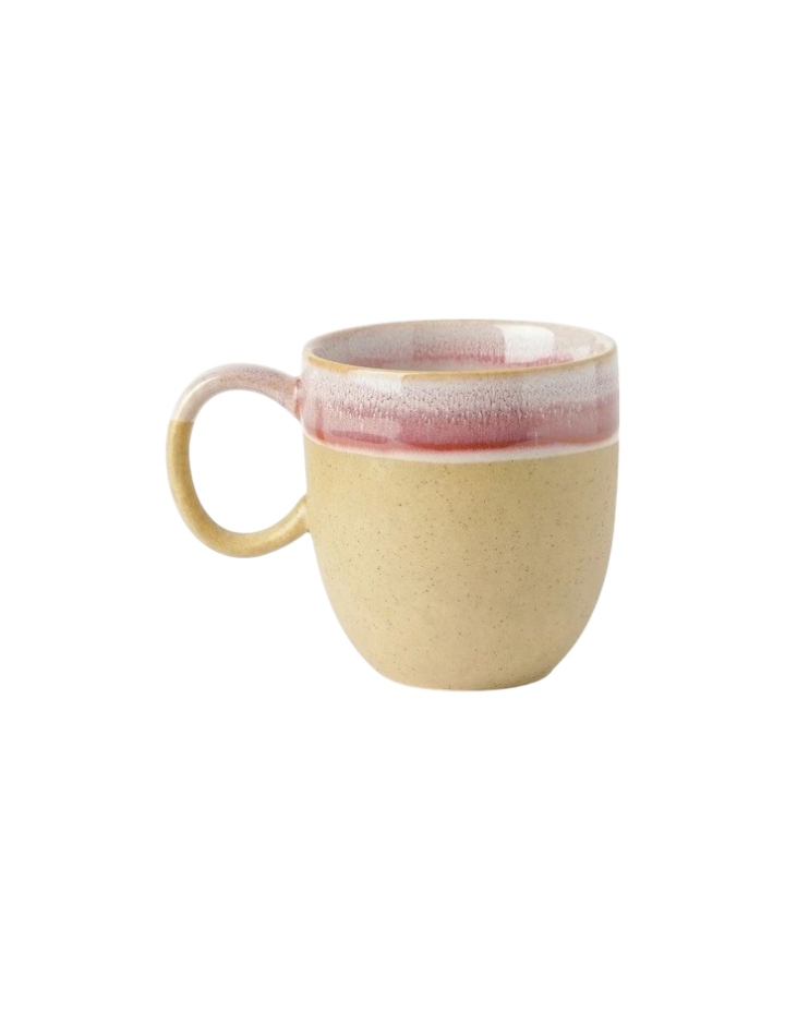 Chadwick Wiped Edge Bullet Mug Set of 2 - White/Cherry