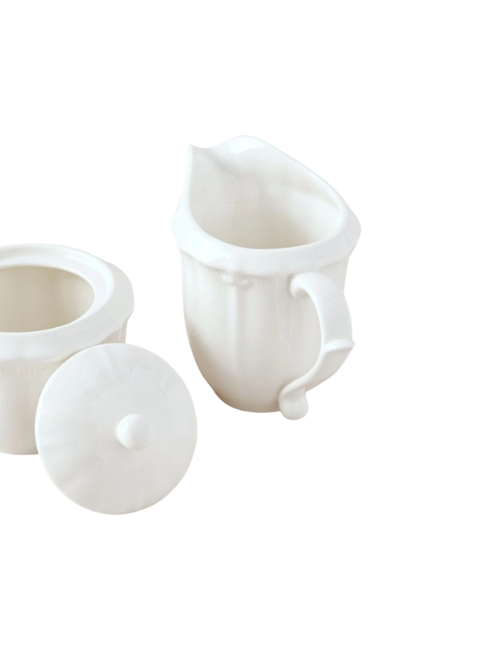Isabella Sugar & Creamer Set - White