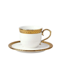 Ripple Edge Cup & Saucer - Gold