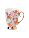 Maisie Floral Footed Mug Floral in Pink