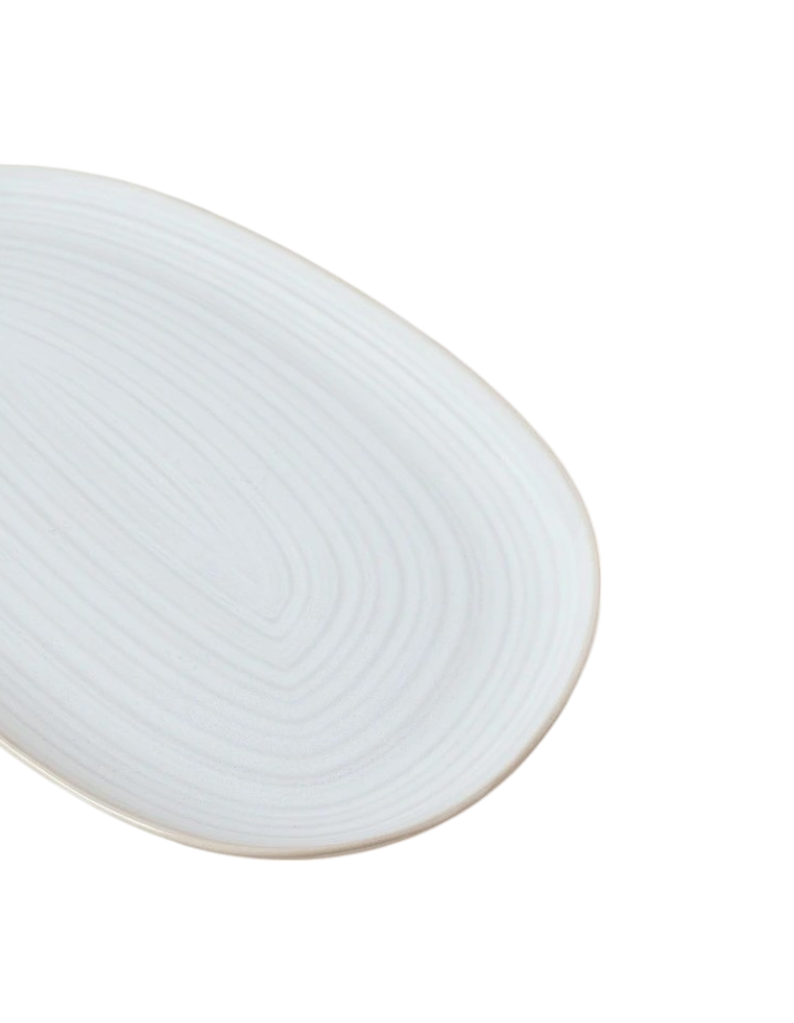 Carlton Oval Platter - Cream
