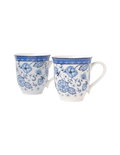 Indigo Floral Mug Set of 2 in Blue