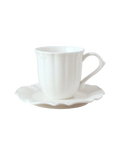 Bella Cup & Saucer Set in White