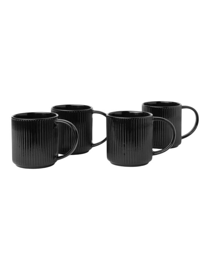 Cottesloe Mug Set of 4 in Black