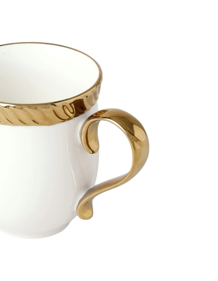 Ripple Edge Mug - Gold