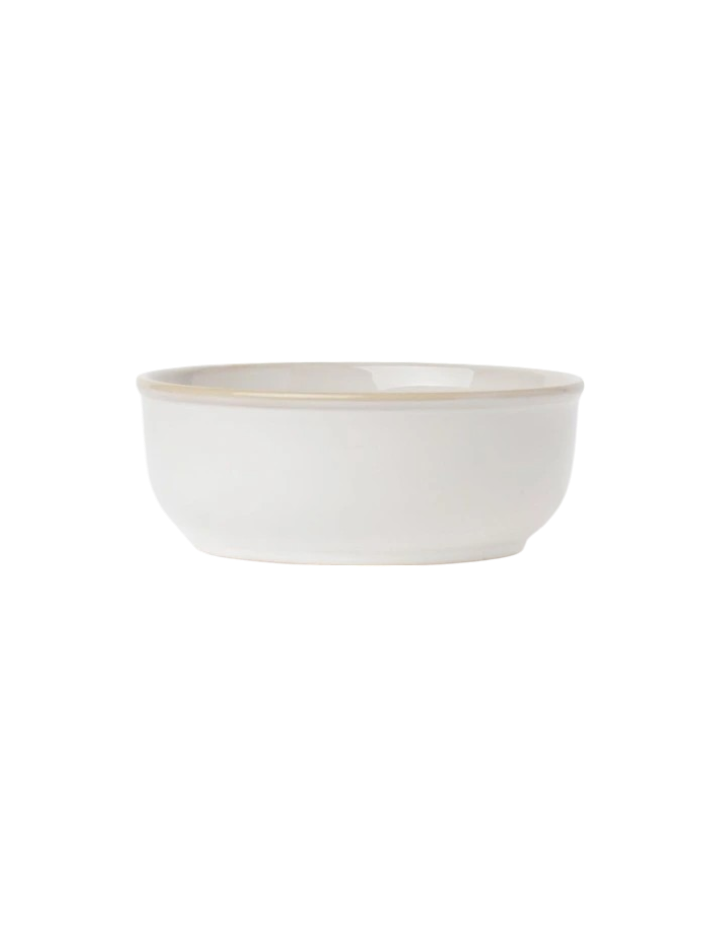 Moon White 12pc Dinner Set Reactive Glaze in White/Yellow