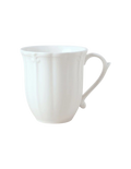 Bella Scalloped Mug in White