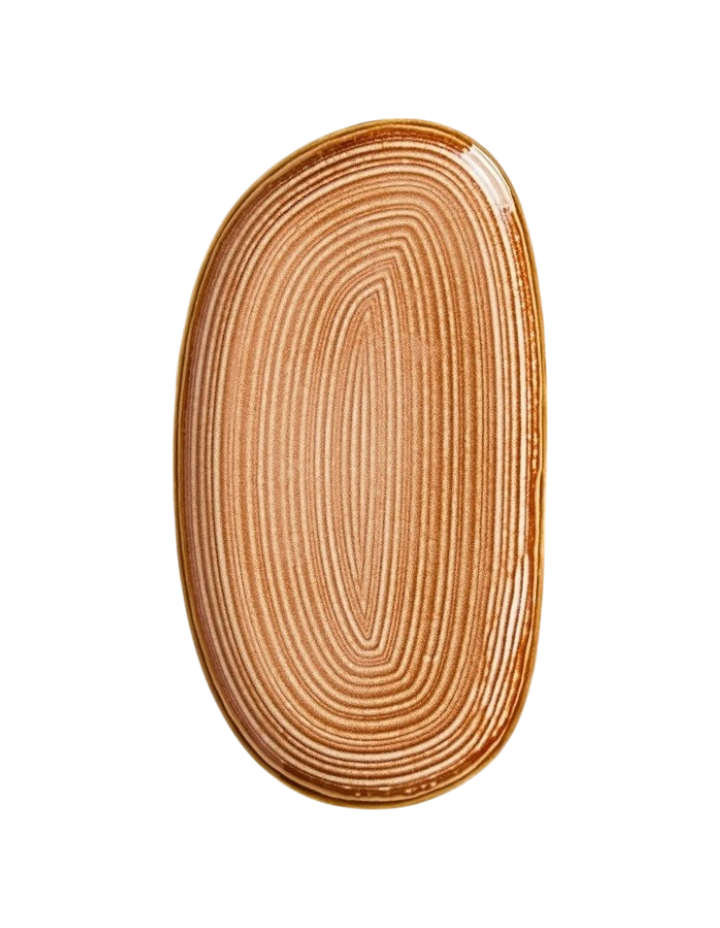 Carlton Large Platter - Rust