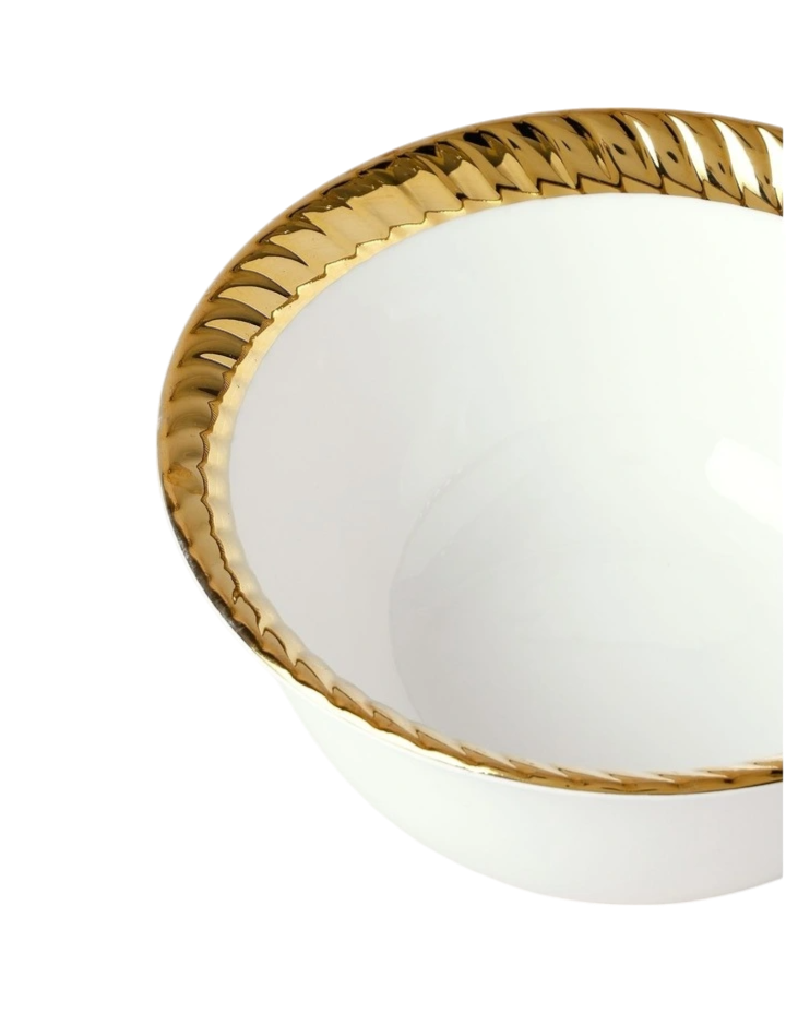 Ripple Edge Cereal Bowl - Gold