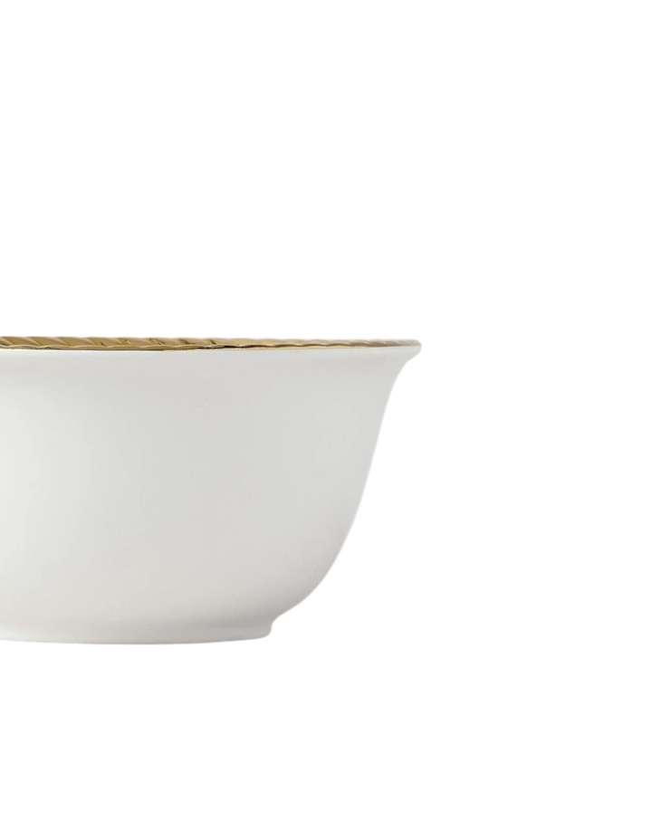 Ripple Edge Cereal Bowl - Gold