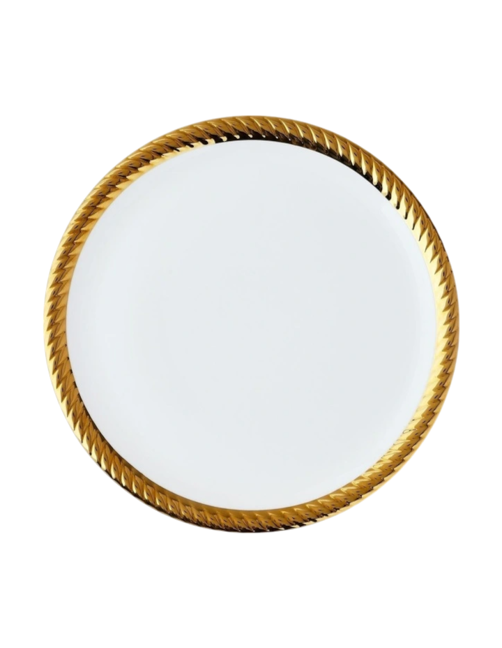 Ripple Edge Dinner Plate - Gold