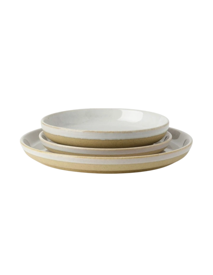 Chadwick Wiped Edge 12 Piece Dinner Set - Natural