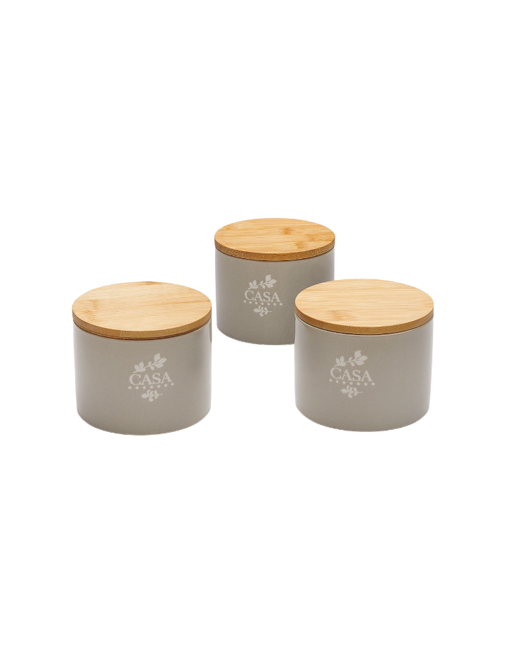Set of 3 Casa Storage Canisters