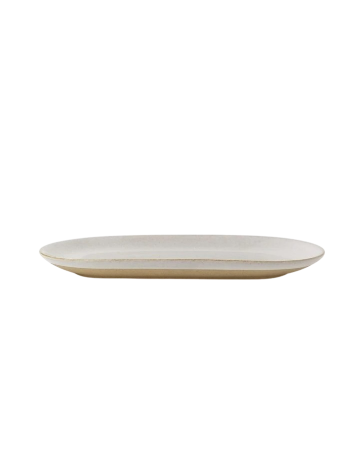 Chadwick Wiped Edge Oblong Platter - Natural
