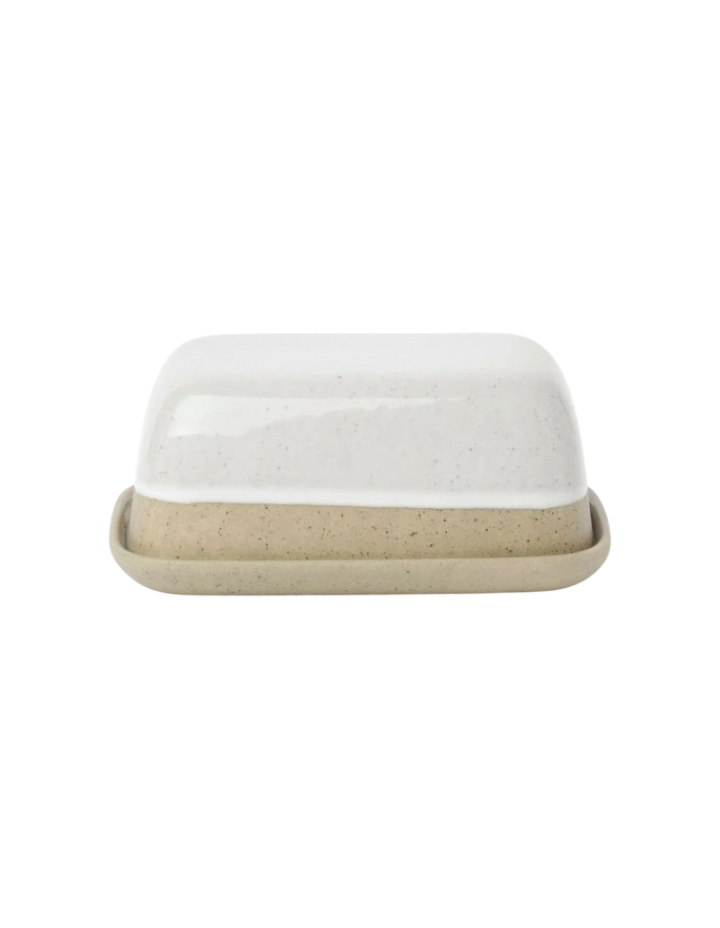 Chadwick Wiped Edge Butter Dish - Natural