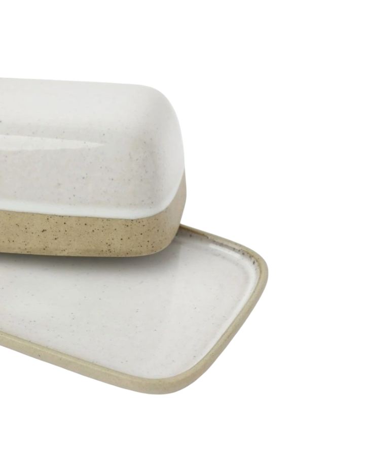 Chadwick Wiped Edge Butter Dish - Natural
