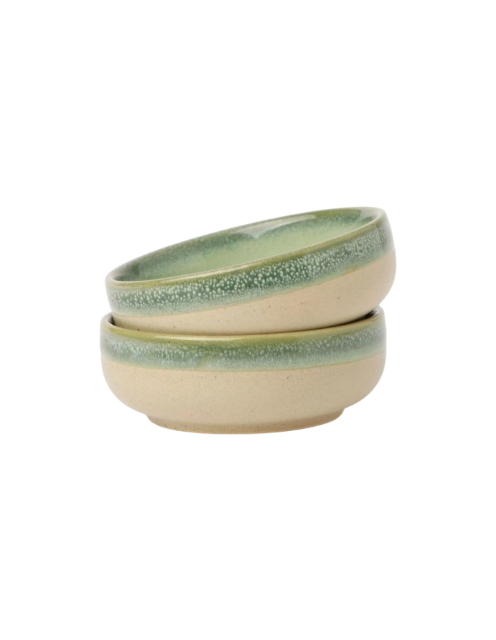 Chadwick Wiped Edge Tapas Bowls Set of 4 - Olive