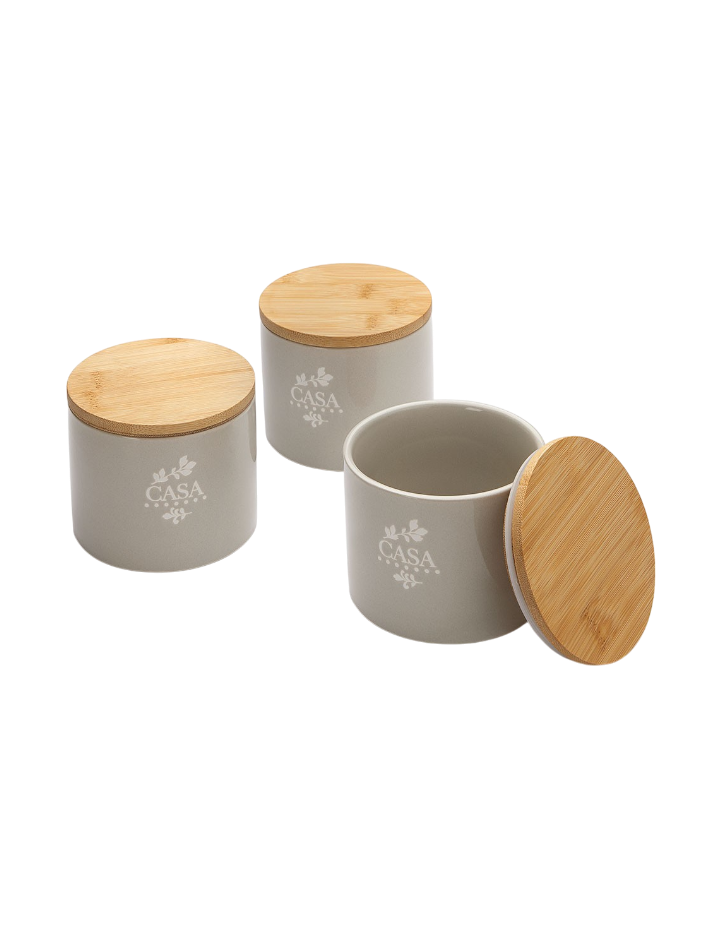 Set of 3 Casa Storage Canisters