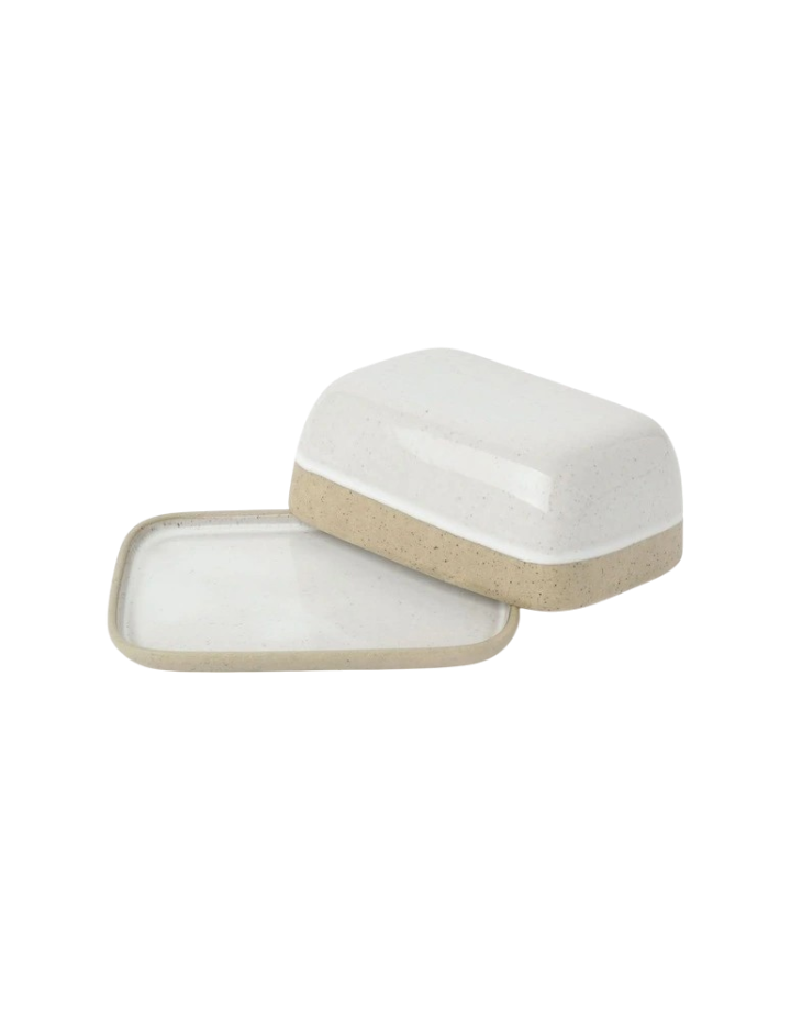Chadwick Wiped Edge Butter Dish - Natural