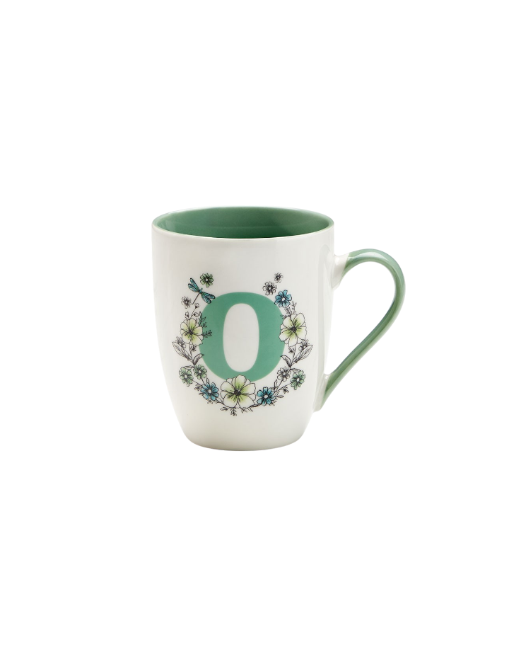 Petunias Monogram Mug,