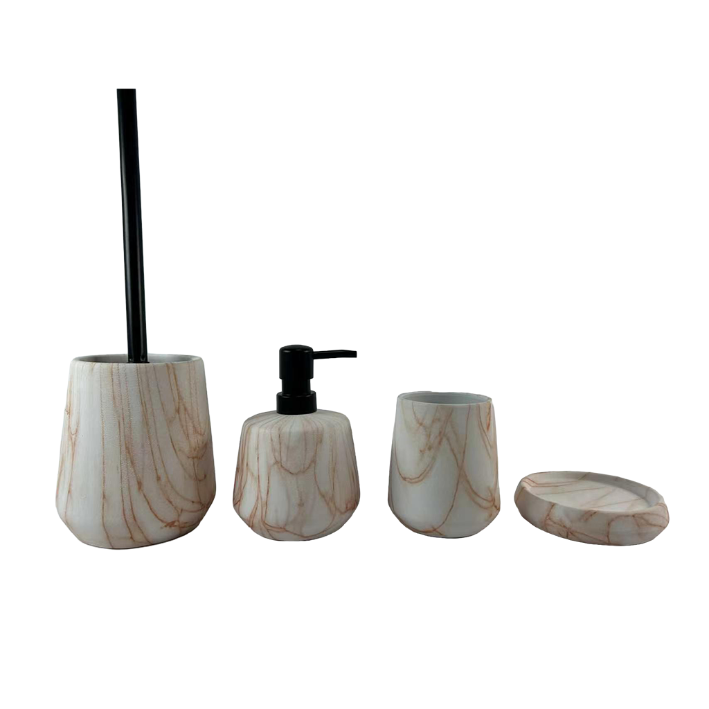 Bubble Brown Bathroom Set