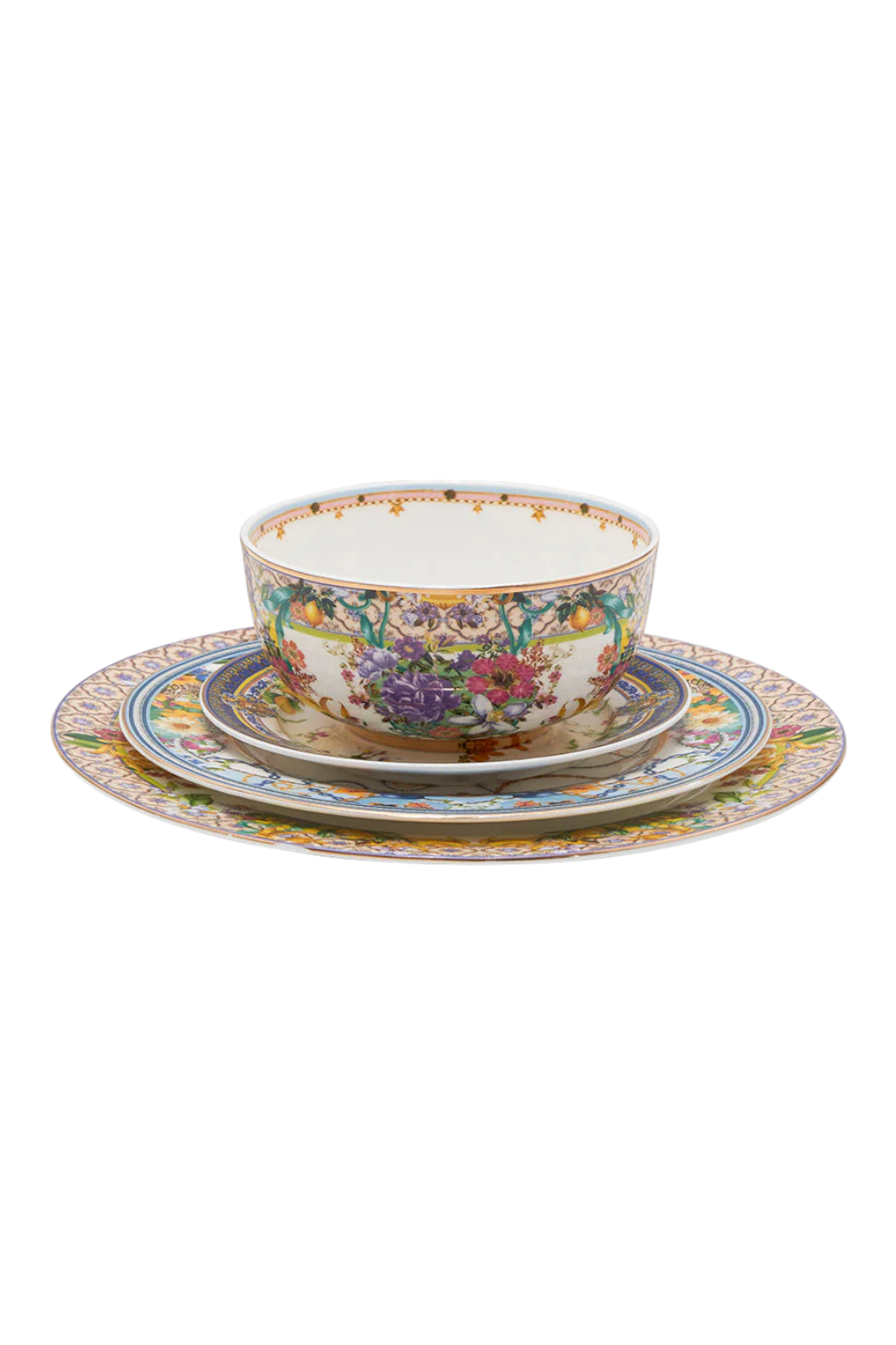 Caterina Spritz Ceramic 4 Piece Dinner Set