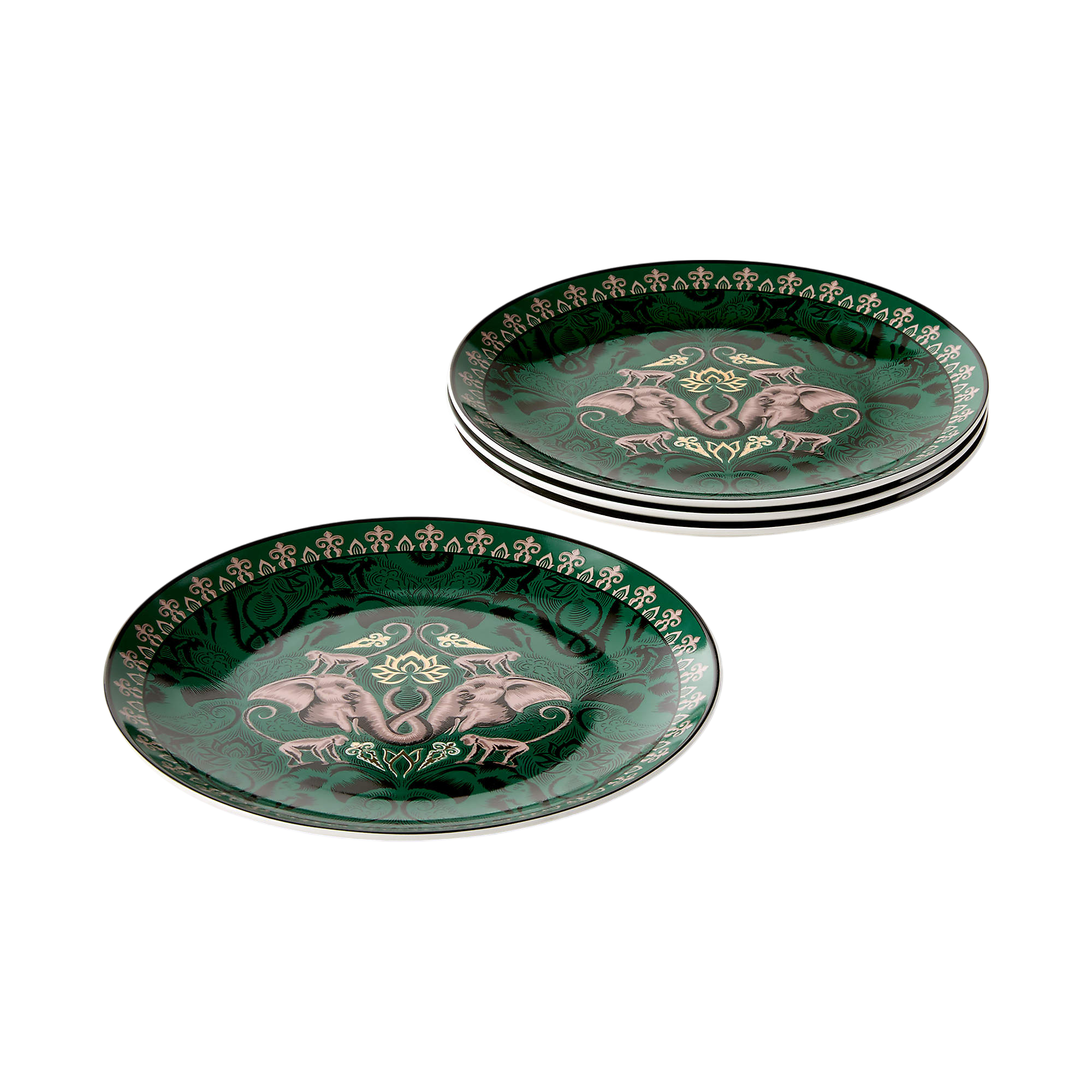 Elephant Appetizer Plate Set of 6 - The White Lotus