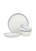 Stanford Rim Porcelain Crockery Set 12 Piece